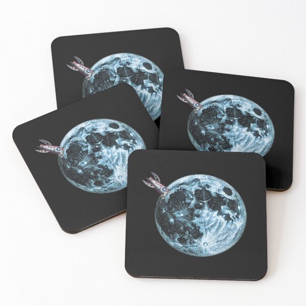 Item preview, Moon with crashed rocket designed and sold by Proyect_Baku.