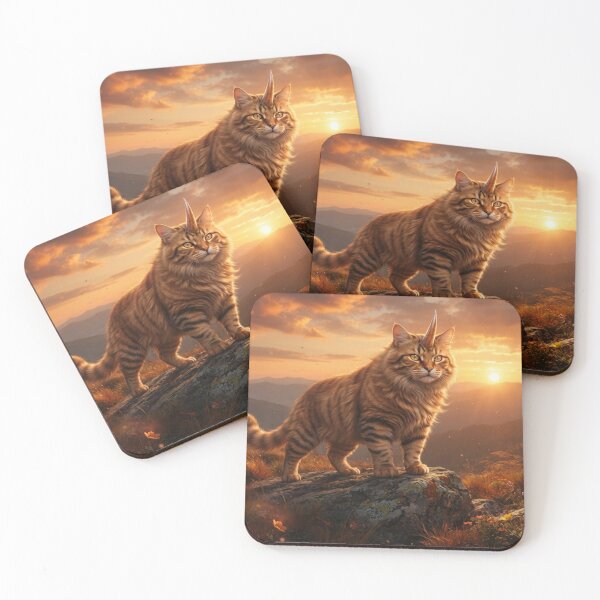 Item preview, Majestic Unicat — Unicorn Cat Mountain Sunset designed and sold by TreatLLC.