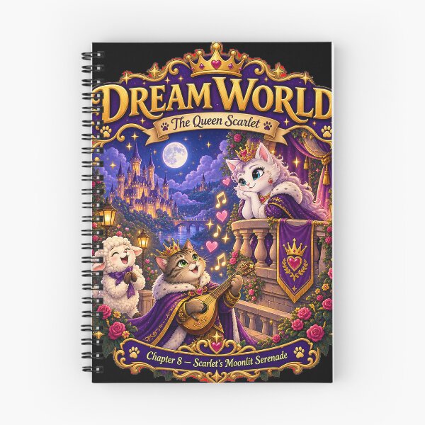 Item preview, Dream World Queen Scarlet Cat Fairy Tale designed and sold by shopevermint.