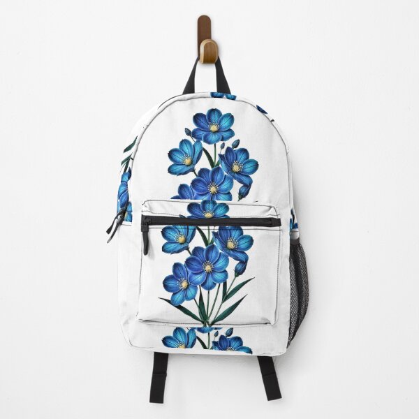 Item preview, Handcrafted Blue Floral Wall Art designed and sold by The Empire Of Digital Art..
