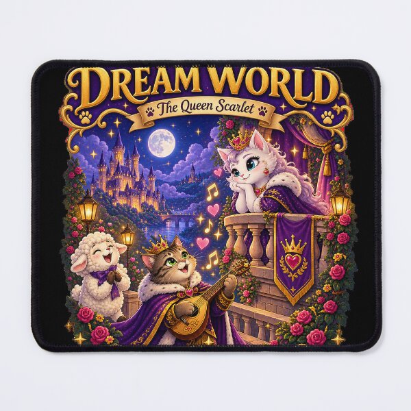 Item preview, Dream World Queen Scarlet Cat Fairy Tale designed and sold by shopevermint.