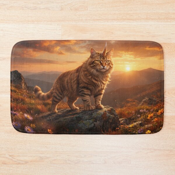 Item preview, Majestic Unicat — Unicorn Cat Mountain Sunset designed and sold by TreatLLC.