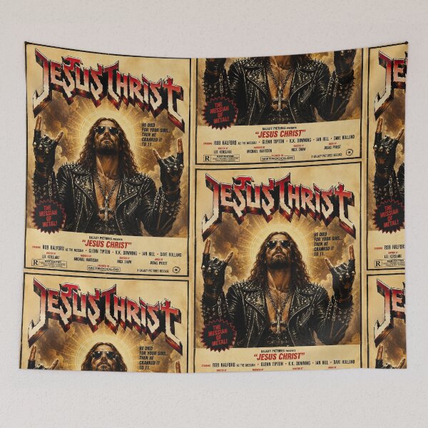Item preview, Jesus Christ – Heavy Metal Messiah Parody designed and sold by obstinator.