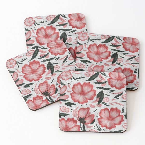 Item preview, Blush Blooms & Forest Leaves designed and sold by AloVerdee.