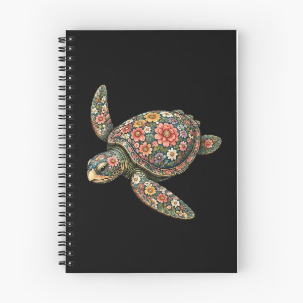 Item preview, Swimming Floral Turtle | Ocean Floral V.2 Art Collection designed and sold by Zaru Art Studio.
