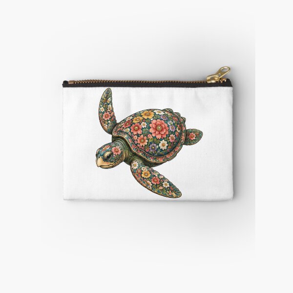 Item preview, Swimming Floral Turtle | Ocean Floral V.2 Art Collection designed and sold by Zaru Art Studio.