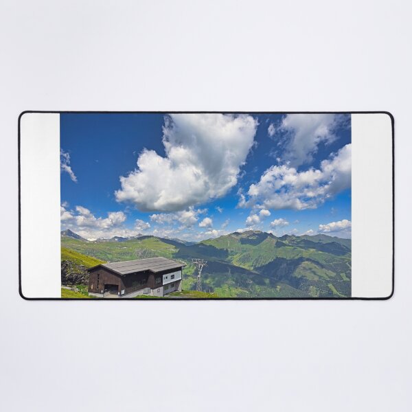Item preview, Traditional alpine hut and ski lift tower on Stubnerkogel Mountain, Bad Gastein designed and sold by goceris.