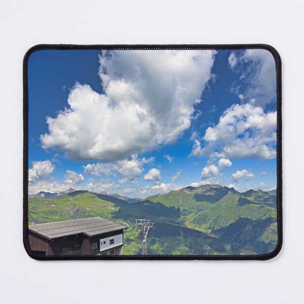 Item preview, Traditional alpine hut and ski lift tower on Stubnerkogel Mountain, Bad Gastein designed and sold by goceris.