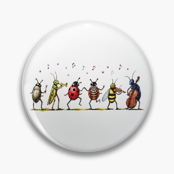 Item preview, Vintage Musical Bugs Insect Orchestra Illustration designed and sold by Catsi-Nook-Art.