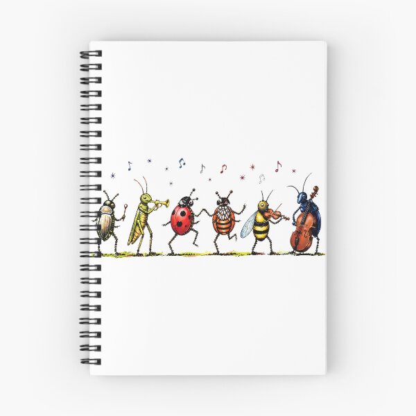 Item preview, Vintage Musical Bugs Insect Orchestra Illustration designed and sold by Catsi-Nook-Art.