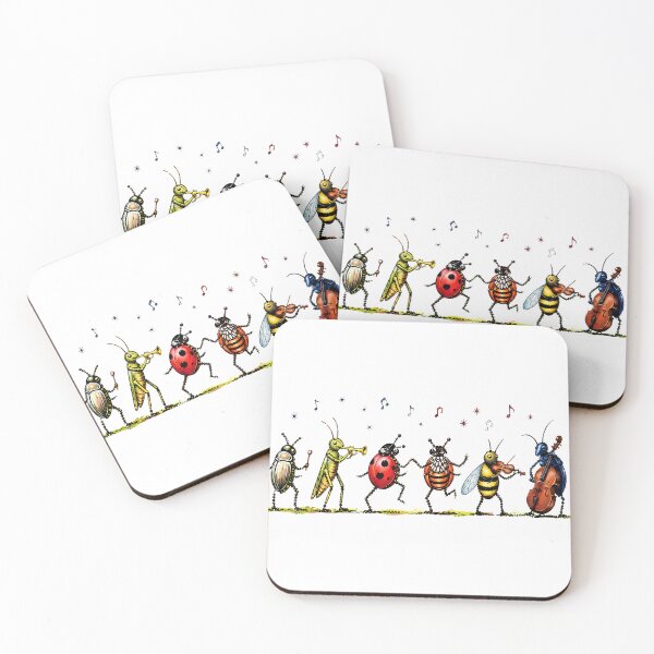 Item preview, Vintage Musical Bugs Insect Orchestra Illustration designed and sold by Catsi-Nook-Art.