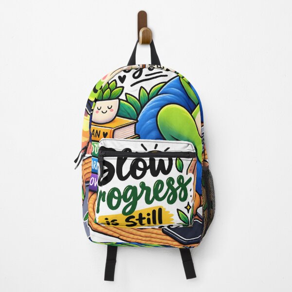 Item preview, Slow Progress Is Still Progress Frog Sticker | Cute Motivational Frog | Positive Mindset Sticker designed and sold by GenZStickerHub1.