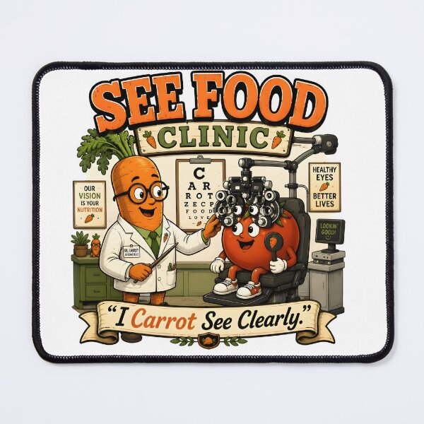 Item preview, Carrot Eye Doctor – I Carrot See Clearly Funny Optometrist Food Pun designed and sold by Snackwear Apparel.