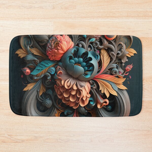 Item preview, Blush Peonies in Deep Shadow designed and sold by RAGANADesign.