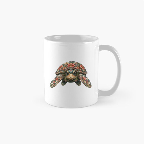 Item preview, Floral Turtle | Ocean Floral V.2 Art Collection designed and sold by Zaru Art Studio.
