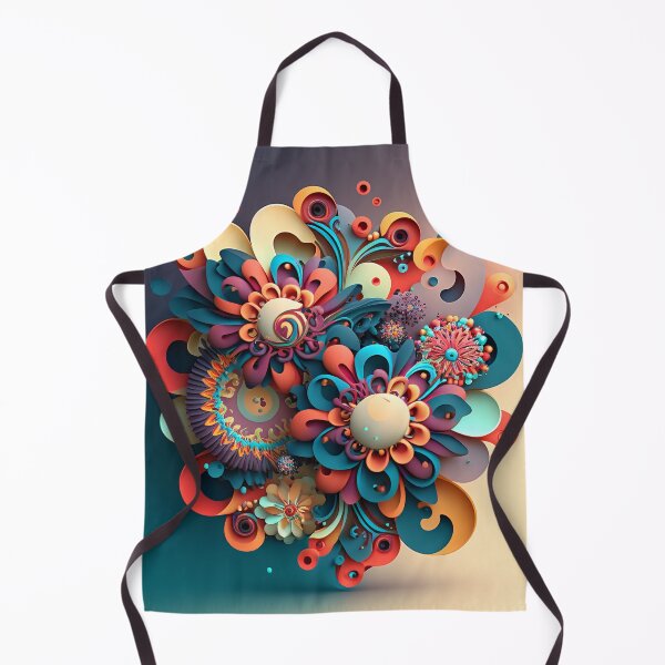 Item preview, Coral Medallion Bloom on Ivory designed and sold by RAGANADesign.