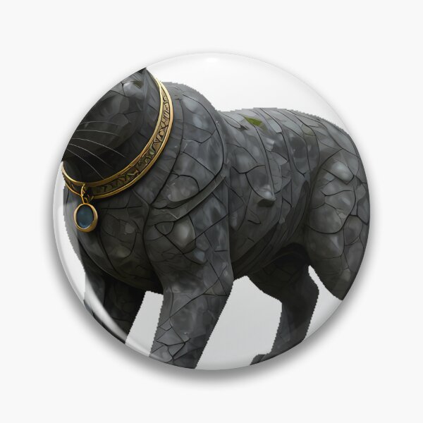 Item preview, Cat Gargoyle with Gold Collar designed and sold by IllumeInk.