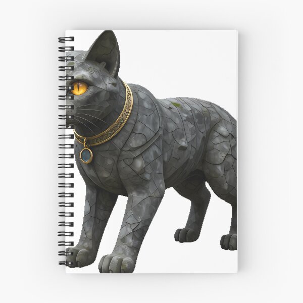 Item preview, Cat Gargoyle with Gold Collar designed and sold by IllumeInk.