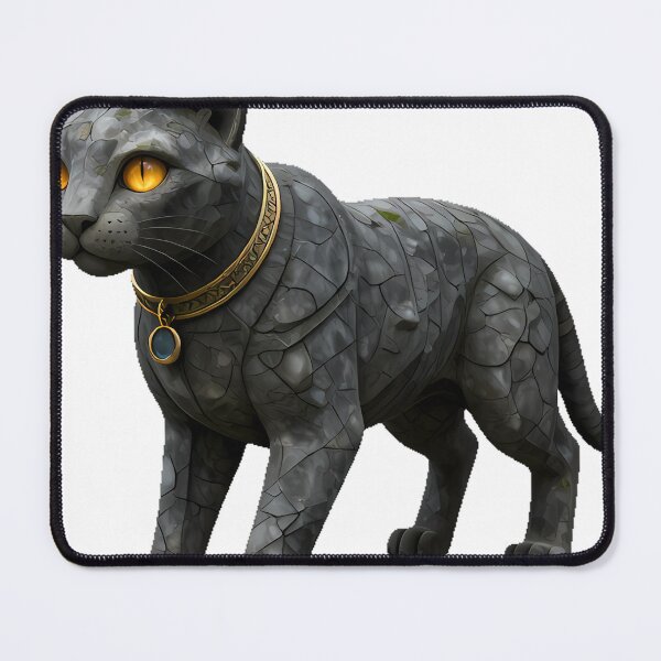 Item preview, Cat Gargoyle with Gold Collar designed and sold by IllumeInk.