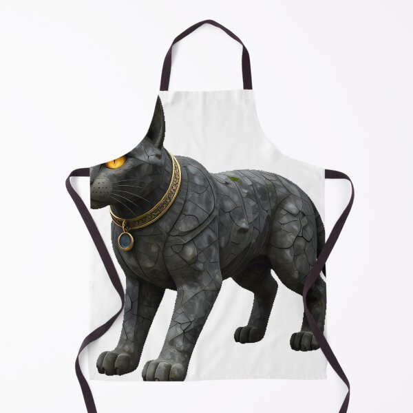 Item preview, Cat Gargoyle with Gold Collar designed and sold by IllumeInk.