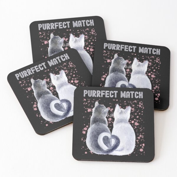 Item preview, Purrfect Match Love Cats designed and sold by monika-arthing.