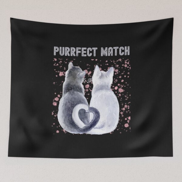 Item preview, Purrfect Match Love Cats designed and sold by monika-arthing.