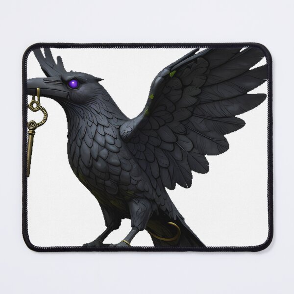 Item preview, Raven Gargoyle with Bronze Key designed and sold by IllumeInk.