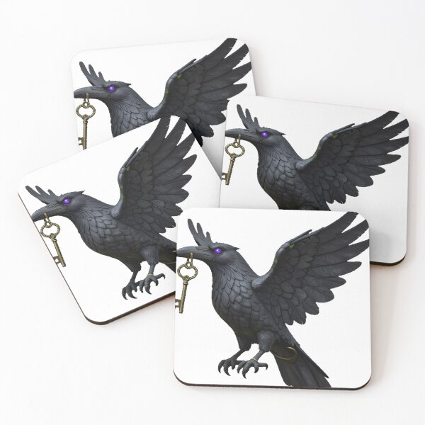 Item preview, Raven Gargoyle with Bronze Key designed and sold by IllumeInk.