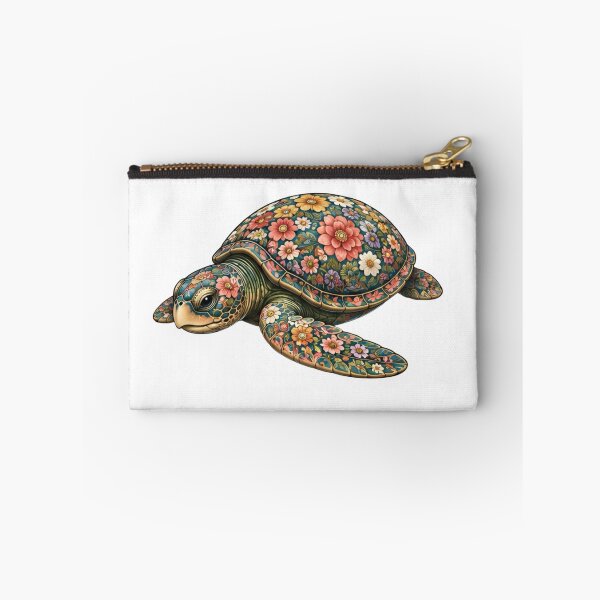 Item preview, Resting Floral Sea Turtle | Ocean Floral V.2 Art Collection designed and sold by Zaru Art Studio.
