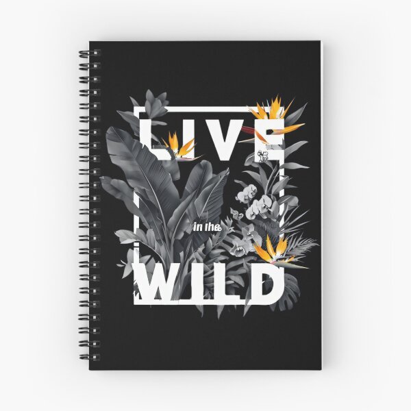 Item preview,  Live In The Wild Tropical Floral - Premium Dark Streetwear Art designed and sold by A-M-G-Shop.