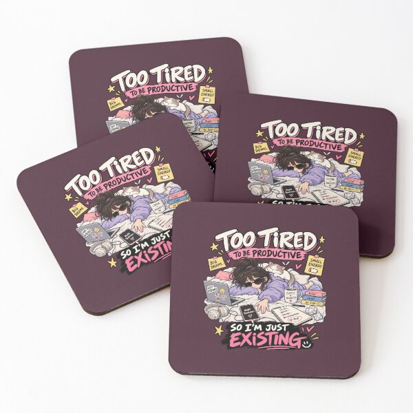 Item preview, Too Tired to Be Productive – Funny Gen Z Procrastination designed and sold by DESPOT07.