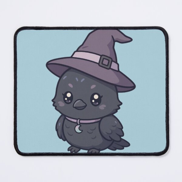 Item preview, Cute Chibi Raven Witch Hat Pastel Goth Gothic Design designed and sold by HopeAndHustle.