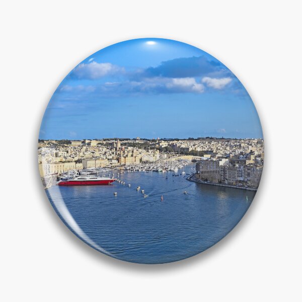 Item preview, Panoramic View of Grand Harbour, Fort St Angelo, and Birgu Marina from Valletta, Malta designed and sold by goceris.