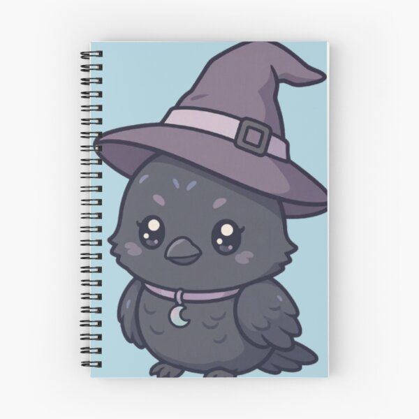 Item preview, Cute Chibi Raven Witch Hat Pastel Goth Gothic Design designed and sold by HopeAndHustle.
