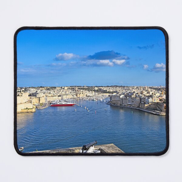Item preview, Panoramic View of Grand Harbour, Fort St Angelo, and Birgu Marina from Valletta, Malta designed and sold by goceris.