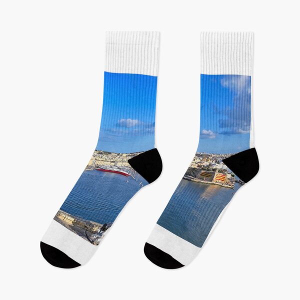 Item preview, Panoramic View of Grand Harbour, Fort St Angelo, and Birgu Marina from Valletta, Malta designed and sold by goceris.
