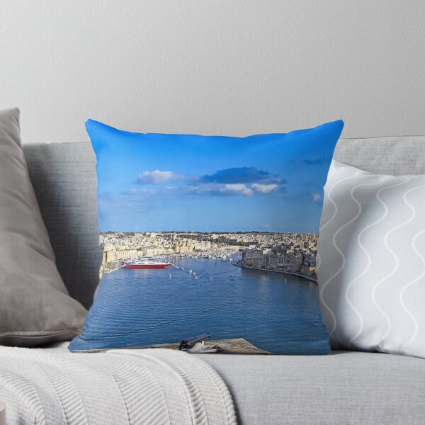 Item preview, Panoramic View of Grand Harbour, Fort St Angelo, and Birgu Marina from Valletta, Malta designed and sold by goceris.