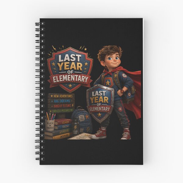 Item preview, First Day of My Last Year in Elementary,Future Hero Last Year Of Elementary School Boy Superhero Shield designed and sold by Crystal-Tree.
