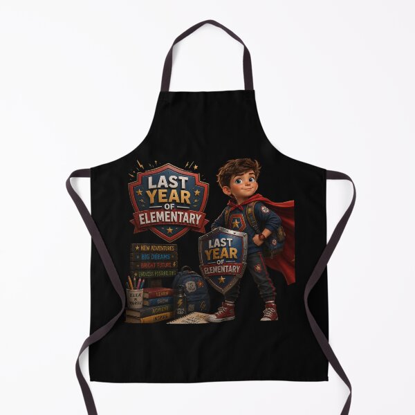 Item preview, First Day of My Last Year in Elementary,Future Hero Last Year Of Elementary School Boy Superhero Shield designed and sold by Crystal-Tree.