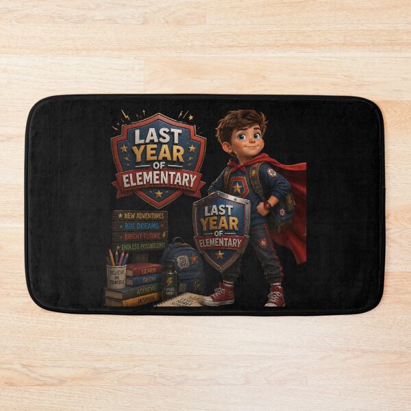 Item preview, First Day of My Last Year in Elementary,Future Hero Last Year Of Elementary School Boy Superhero Shield designed and sold by Crystal-Tree.