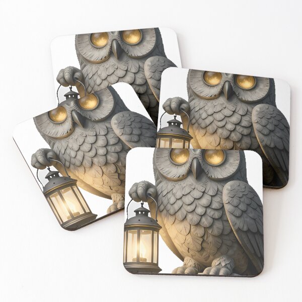 Item preview, Owl Gargoyle with Lantern designed and sold by IllumeInk.