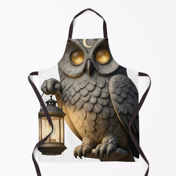 Item preview, Owl Gargoyle with Lantern designed and sold by IllumeInk.