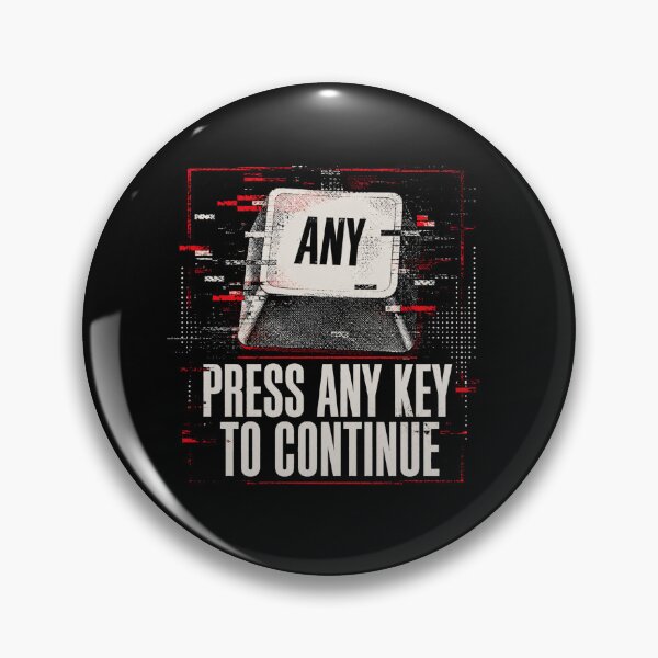 Item preview, Press Any Key Retro Computer Humor designed and sold by Airmiro.