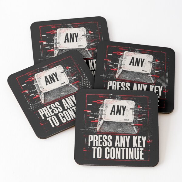 Item preview, Press Any Key Retro Computer Humor designed and sold by Airmiro.