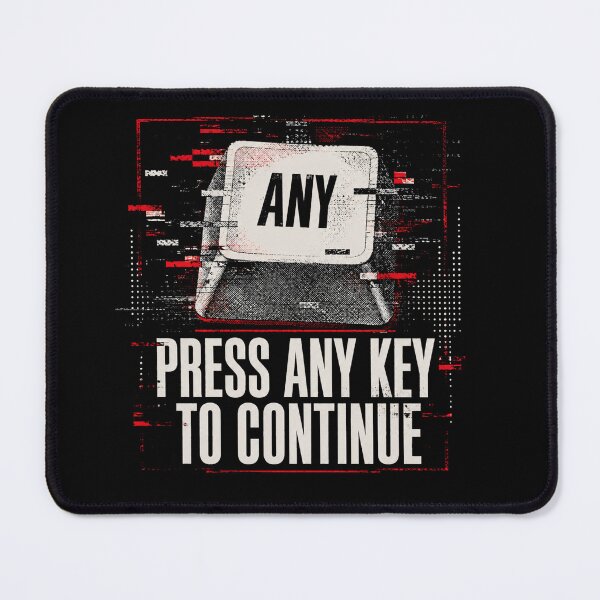 Item preview, Press Any Key Retro Computer Humor designed and sold by Airmiro.