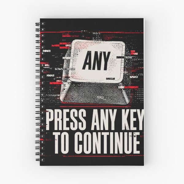 Item preview, Press Any Key Retro Computer Humor designed and sold by Airmiro.