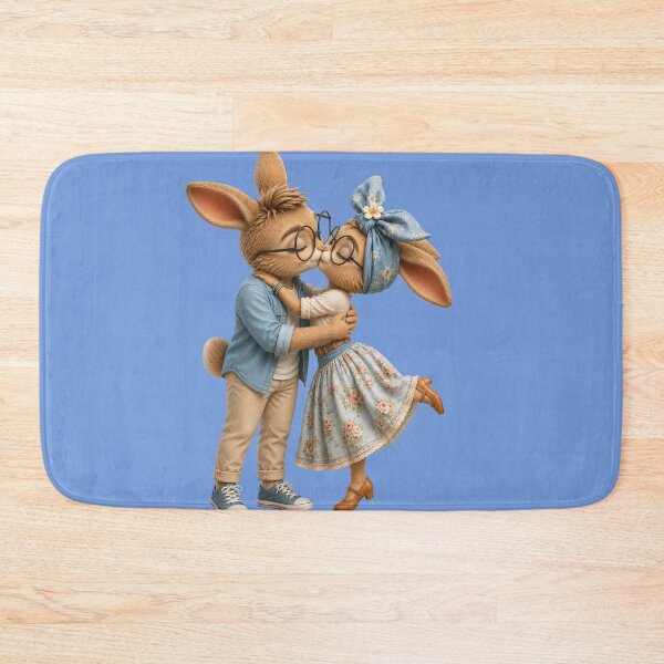 Item preview, Bunny Couple Kissing designed and sold by GRFORA.