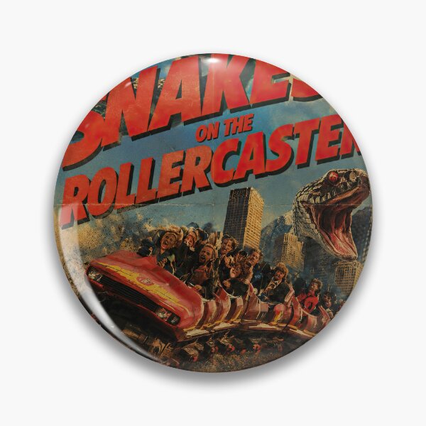 Item preview, Snakes on the Rollercoaster – Retro Grindhouse Horror designed and sold by obstinator.