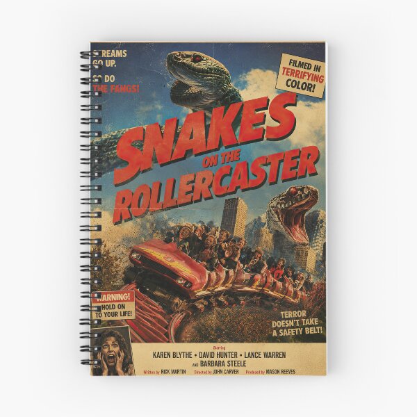 Item preview, Snakes on the Rollercoaster – Retro Grindhouse Horror designed and sold by obstinator.