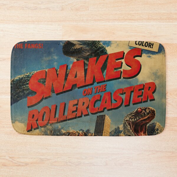 Item preview, Snakes on the Rollercoaster – Retro Grindhouse Horror designed and sold by obstinator.
